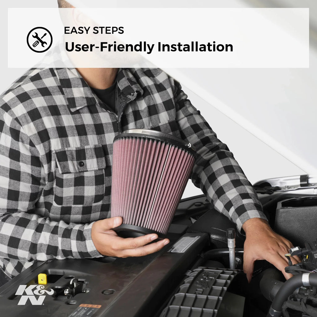 Premium, Filter: Air Performance, Replacement E-3450 Heavy Filter, High Engine K&N Washable, Duty: Industrial