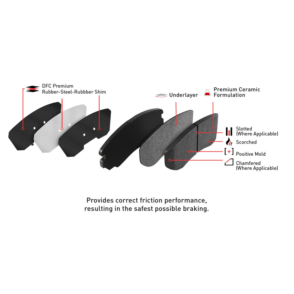 Company Front YARIS Geospec Pads Hardware Brake IA Ceramic TOYOTA with SCION Dynamic 2016 Brake Rotors 3000 Fits IA, includes 2017-2018 TOYOTA select: Friction Series 4312-91004
