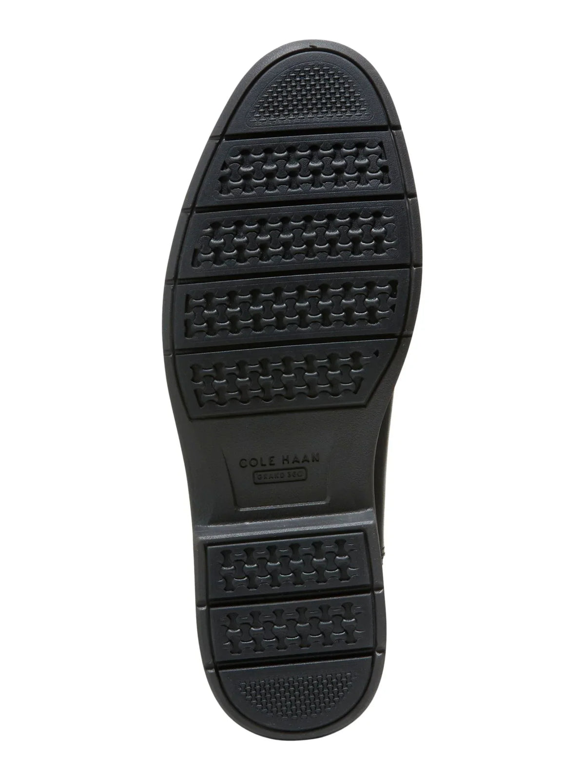 Go-to COLE GRANDSERIES Chelsea M Toe 10.5 Cushioned HAAN Block Round Black Mens Pull Leather Heel Goring Tab
