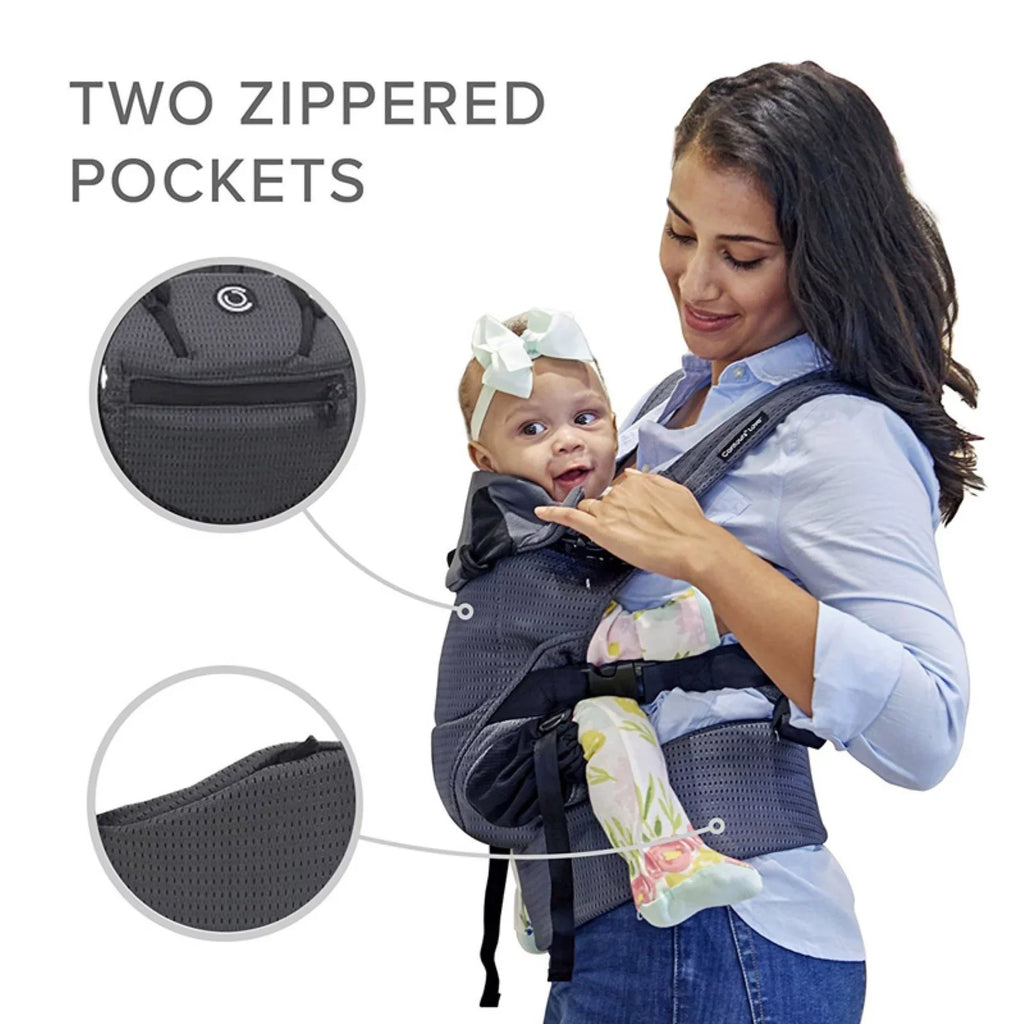 Newborn, Infant, Charcoal Contours Carrier, Gray Mesh, Size Baby Love One 3-Position Toddler,