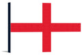 (18x12 Press Flag Lantern Stretched Canvas) Wrapped Country Letterpress Artwork - Gallery - England