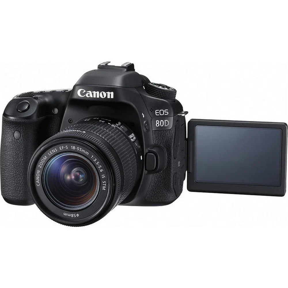 Expo Advanced + Canon Camera DSLR 16GB with Lens Kit 80D EOS 18-55mm