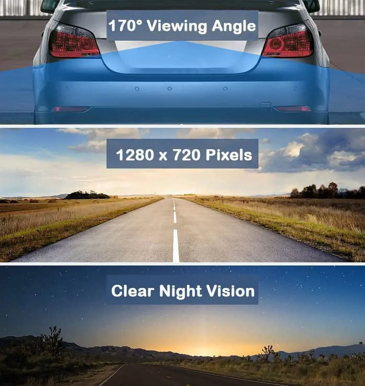 AVH-120BT Plate CAM108 HD Waterproof Pioneer DMH-100BT Vision Camera AVH-210EX Night Angle with Backup DMH-WT8600NEX View AVH-2550NEX Radio Compatible DMH1770NEX License Car DMH-160BT Rear 170°