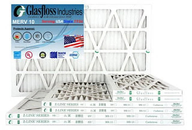 Furnace of Glasfloss - MERV (Actual - - in Size: - 4 x 35.5x7/8 Made 11.5 12x36x1 inch) USA 10 Air Filter Pack