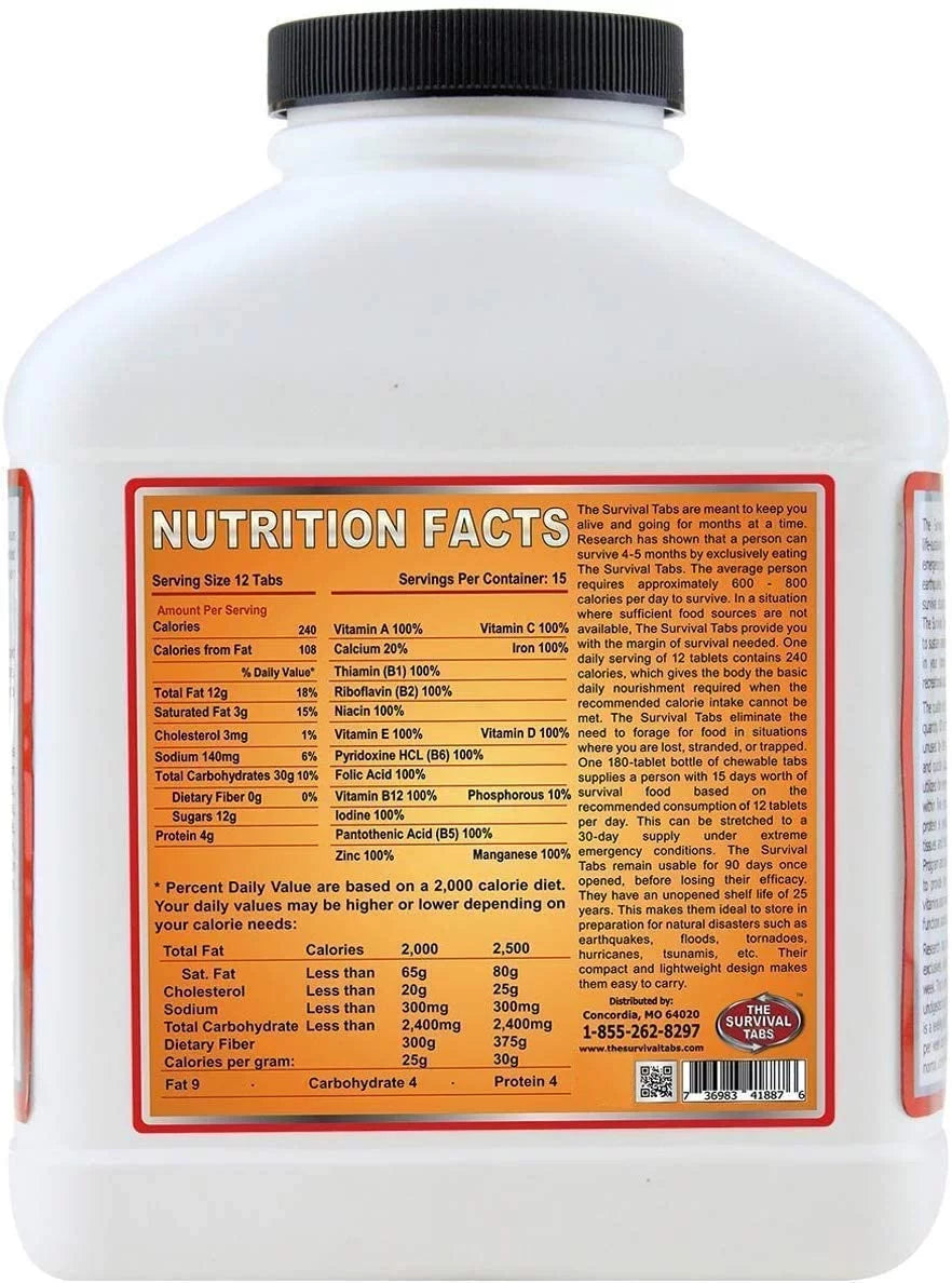 Activities Survival Gluten Bugout Vanilla Life Emergency - 15-Day 180 for Ready-to-eat Boating Years Travel Camping 25 MREs Shelf Non-GMO and tabs Survival Flavor Hunting Free Tabs Biking Meals Malt