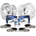 2013 2009 Rotors Slotted Detroit 11.06" 2017 Rav4 2016 2012 2014 Drilled Axle Brakes Brake and 11.65" 2015 2008 for Front 2007 2010 Toyota & Disc Pads Replacement - Ceramic 2011 Kit Rear 2006-2018
