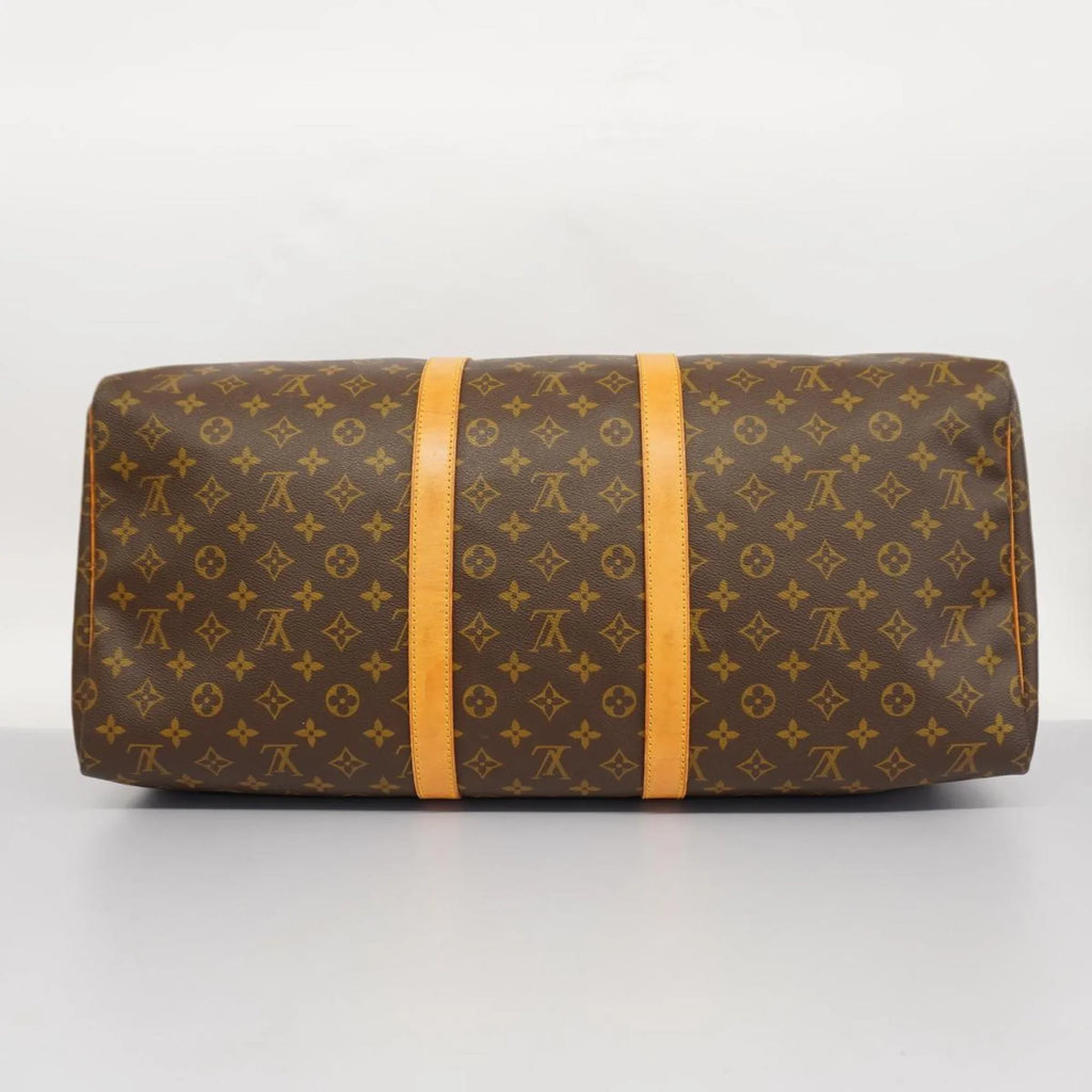 55 Keepall Bag M41424 (Good) Brown Louis Monogram Vuitton Boston Pre-Owned Women's Men's