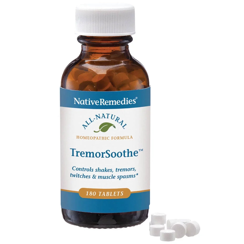 Twitches Formula TremorSoothe Spasms Temporarily NativeRemedies and Control - Shakes, -180 Muscle Homeopathic Tablets Tremors, Natural to