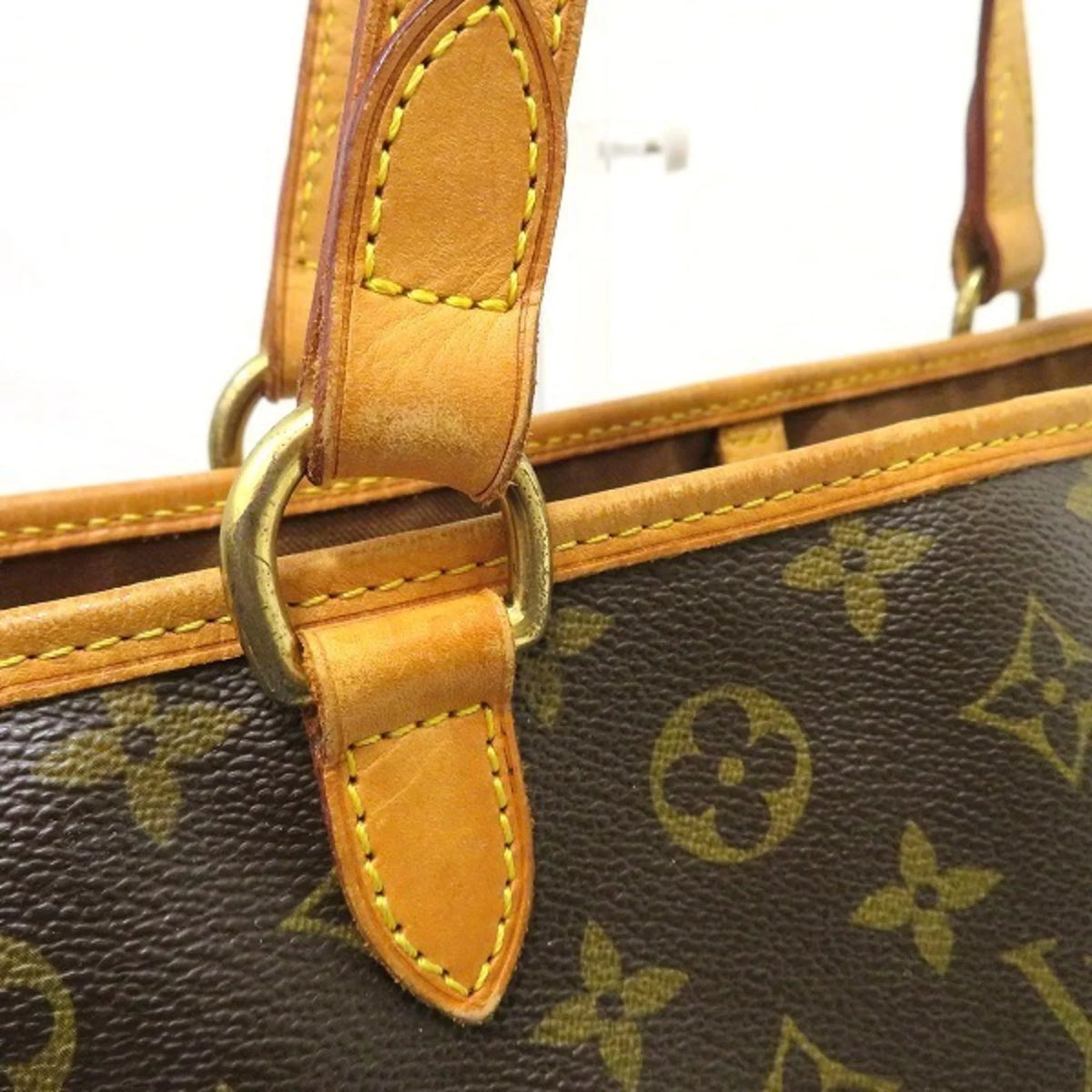 M51154 Used Bag Ladies Louis Authenticated Vuitton Batignolles Tote Horizontal Monogram
