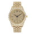 Look BGS Designer Indicators - - Gold) Baguette Dial Mens - Time on Hip Trim on Metal and Rhinestones Single Blinged Elegant Hop (Gold Out ST10226 Big Master Raymond Charles Timepiece