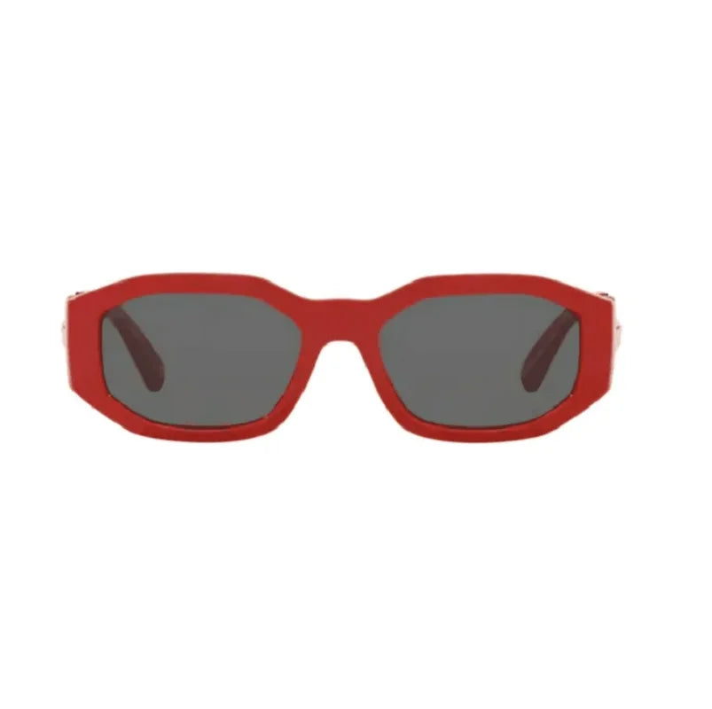 Red Plastic Geometric Sunglasses 53mm/16-140 Adult Unisex's Versacce VE4361