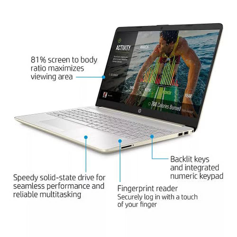 Iris Xe i5-1135G7 RAM 15.6" 2022 Keyboard FHD 256GB 11th Gold Laptop w/RE WiFi Backlit AC Windows Accessories 4-Core SSD USB-C Graphics BT Webcam NVMe HDMI Pro Intel 8GB RJ45 DDR4 Intel HP PC 11
