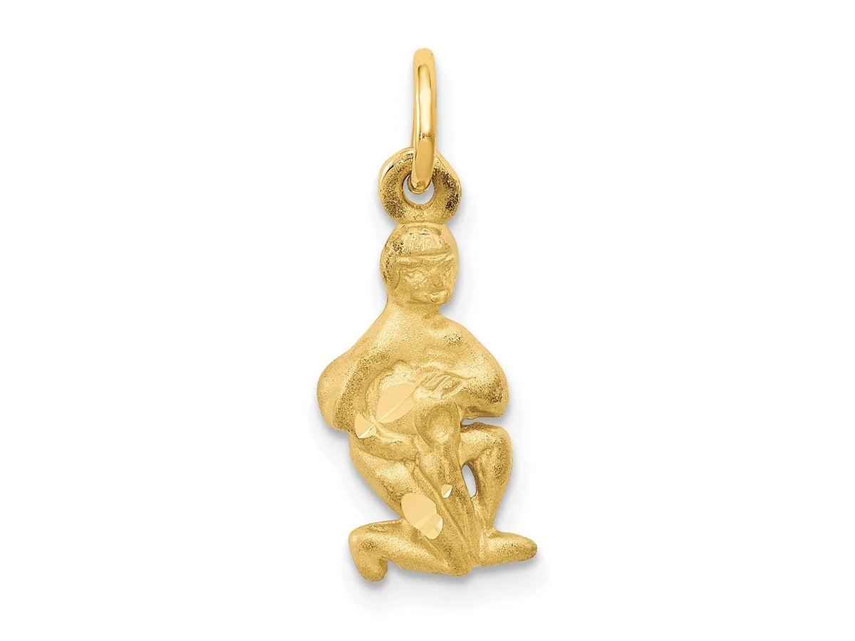 20 10 Charm Yellow mm kt FJC Zodiac 8 Aquarius Gold Finejewelers x