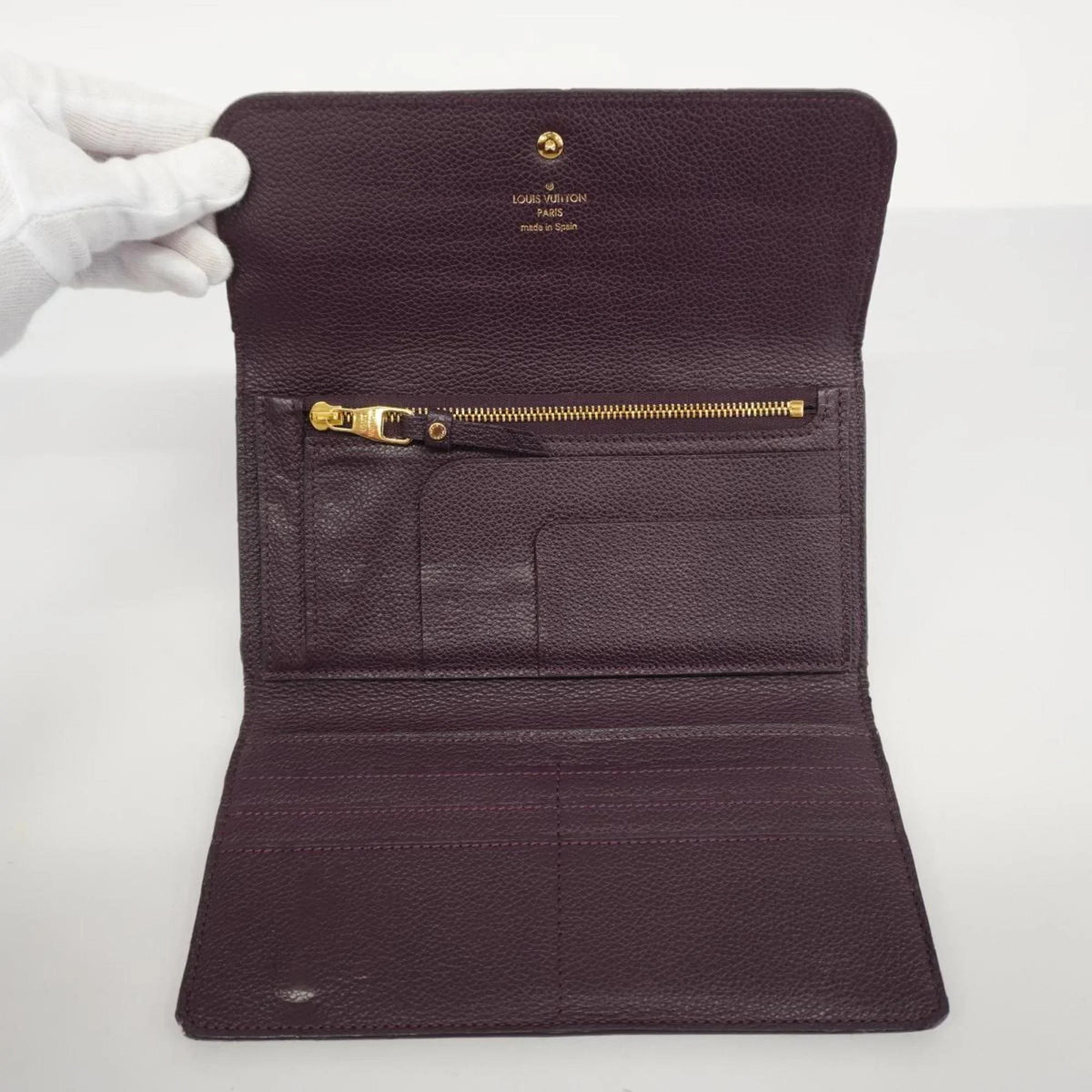 (Good) Monogram Ladies Virtuose Vuitton Long Louis Tri-fold Orb Wallet Portefeuille Empreinte M60294 Pre-Owned