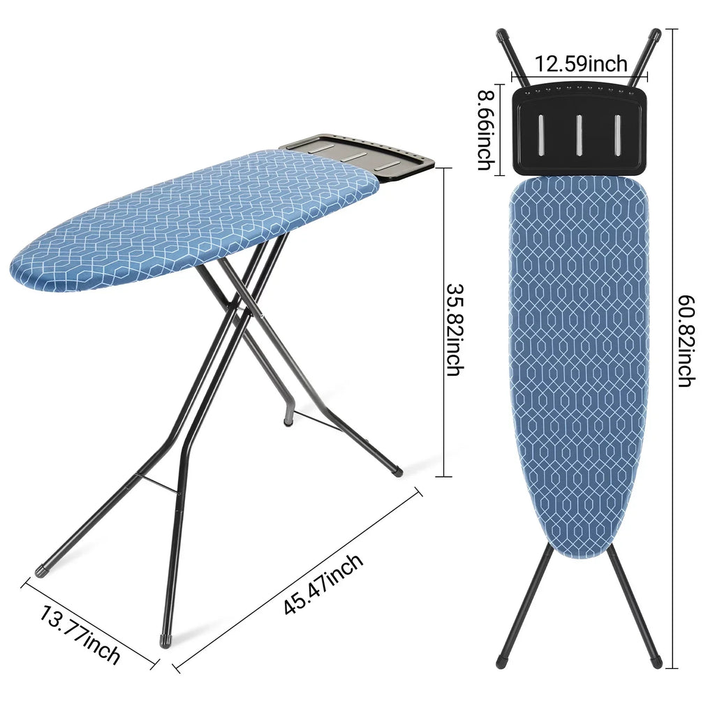 Adjustable Board,Iron Height,36"x13" Levels Iron with Stand Kingrack 7 Rest, Ironing