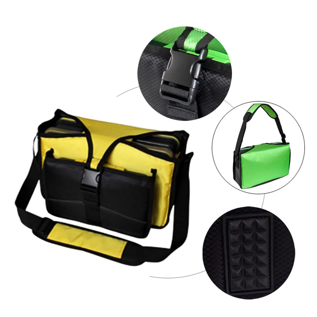 Handbag Organizer Pockets Multiple Case Bag Bag Box Fishing Hiking fishing Shoulder for Yellow Travel Oxford Tackle Tackle Sea Fishing Bag lures