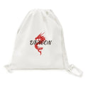 Mesh Bag Dragon West Animal Shopping Backpack Winged Reusable Drawstring Canvas Myth East