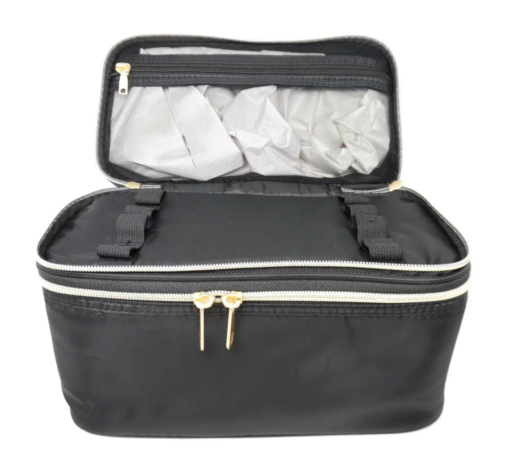 Zip Black Bag Kashuk Case Train Sonia Black Double - Makeup