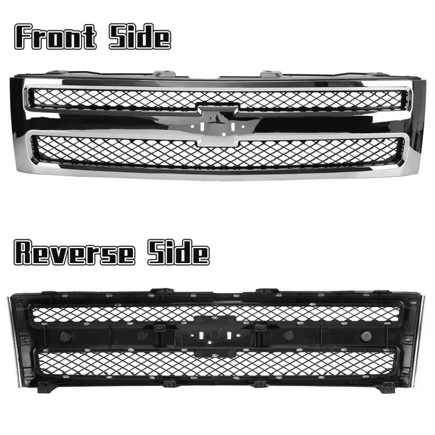 2007 Silverado Chrome Mesh Chevrolet 1500 2010 Grille Bumper Grill 25810707 Front Kojem for 2013 GM1200572 2012 Pickup 2009 2011 Truck 2008