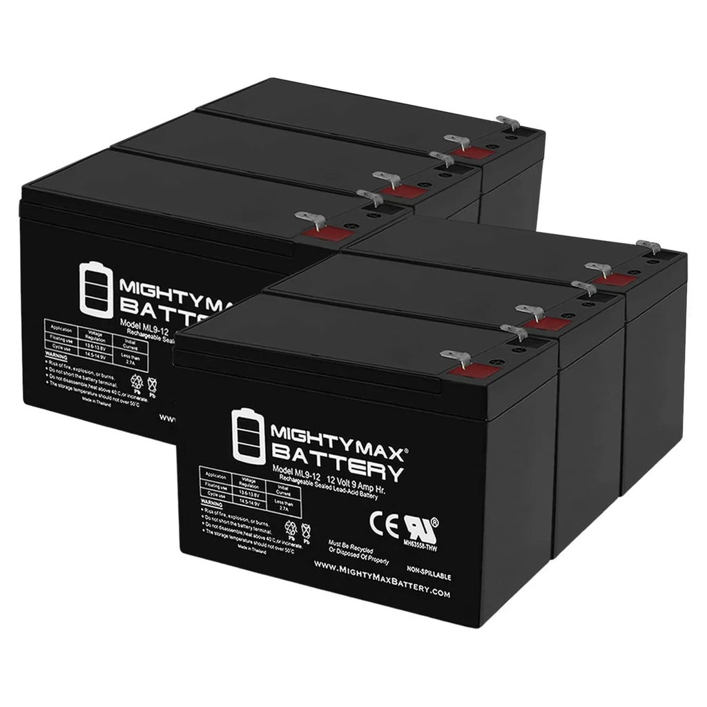 500 Merida PC for Replacement Pack Battery - Electric 9Ah 6 Bike 12V