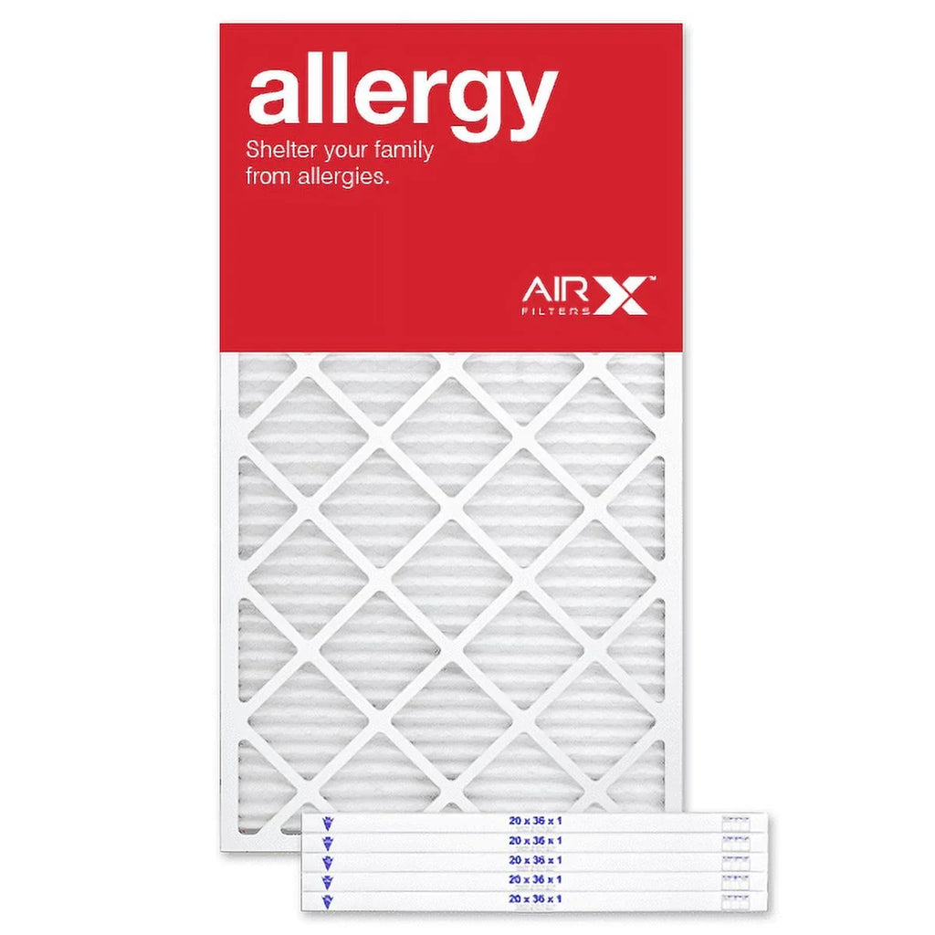 Filter Allergy Filter, 20x36x1 USA 6-Pack, the Furnace Air 11 AIRx HVAC Filters Made MERV Air Pleated AC in