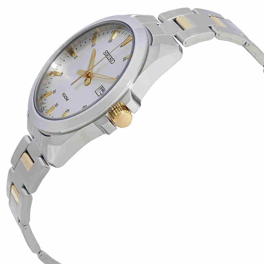 Steel Men's Silver with Stainless Date Watch Dial Seiko