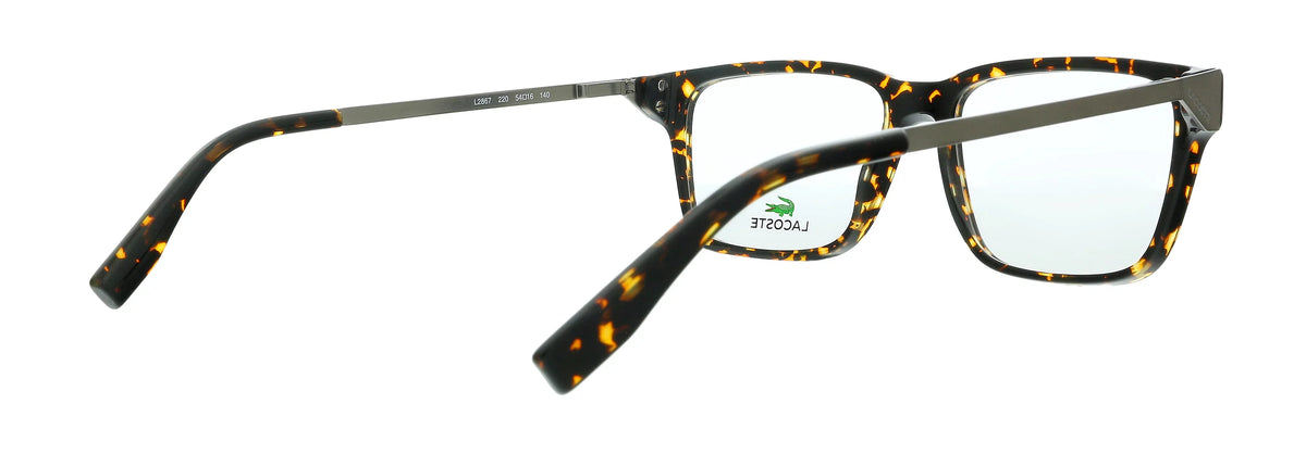 Eyeglasses Havana Lacoste 220 mens Dark Modified L2867 for Rectangle