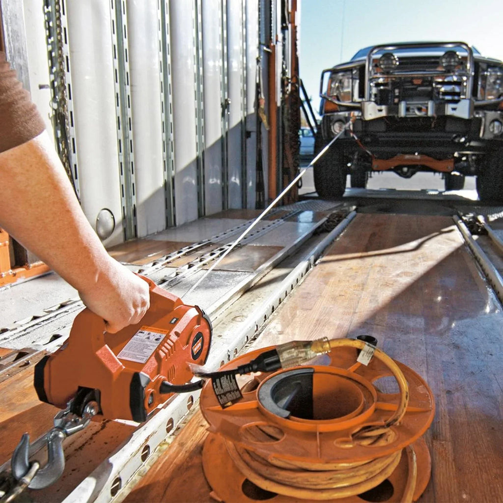 3-in-1 Electric Battery – System Versatility Winch, Heavy Tackling Remote, Portable Perfect Loads and with for Crane Power 110V Unleash Hoist 2200LBS and with Wireless