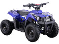 Wheeler 36V 500W Blue Kids MotoTec Battery Powered Monster ATV Four