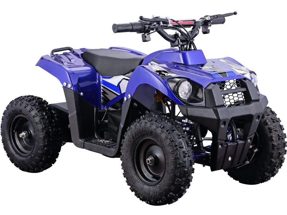 Wheeler 36V 500W Blue Kids MotoTec Battery Powered Monster ATV Four