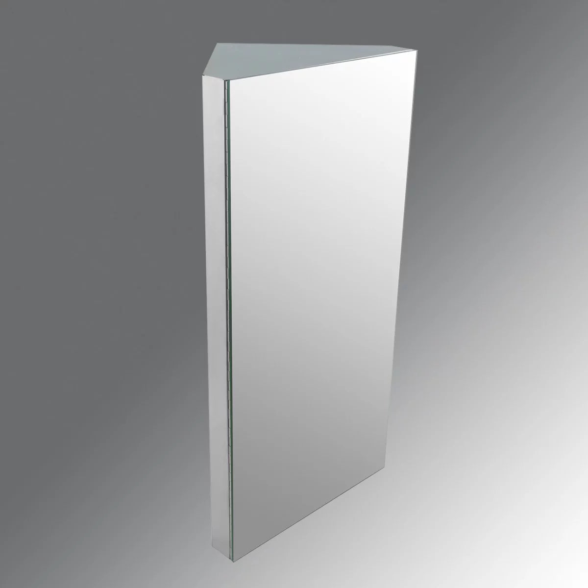 w/Mirror Cabinet Opens Corner Stainless Medicine Wall Steel Left Mount to Cabinet Shelf Renovator's Triple Supply Bathroom w/Screws