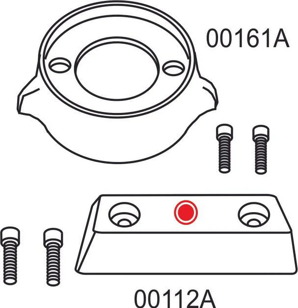 Military CM290KITZ, Volvo 852835, NEW Zinc Fits V-18 Propeller Zinc Outdrives US Complete Kit Grade Replaces 95351 Kit 875815-3, Anode 290 Single