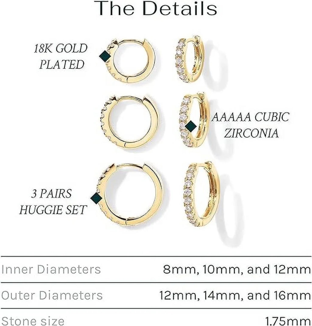 12mm Mini Helix Hoop Post, PAVOI Cartilage 18K Earrings Small Pairs Hoop 8mm | and 925 White for 10mm Pack 6 Silver Plated Huggie Women Gold Yellow Gold Pack Set Sterling Men