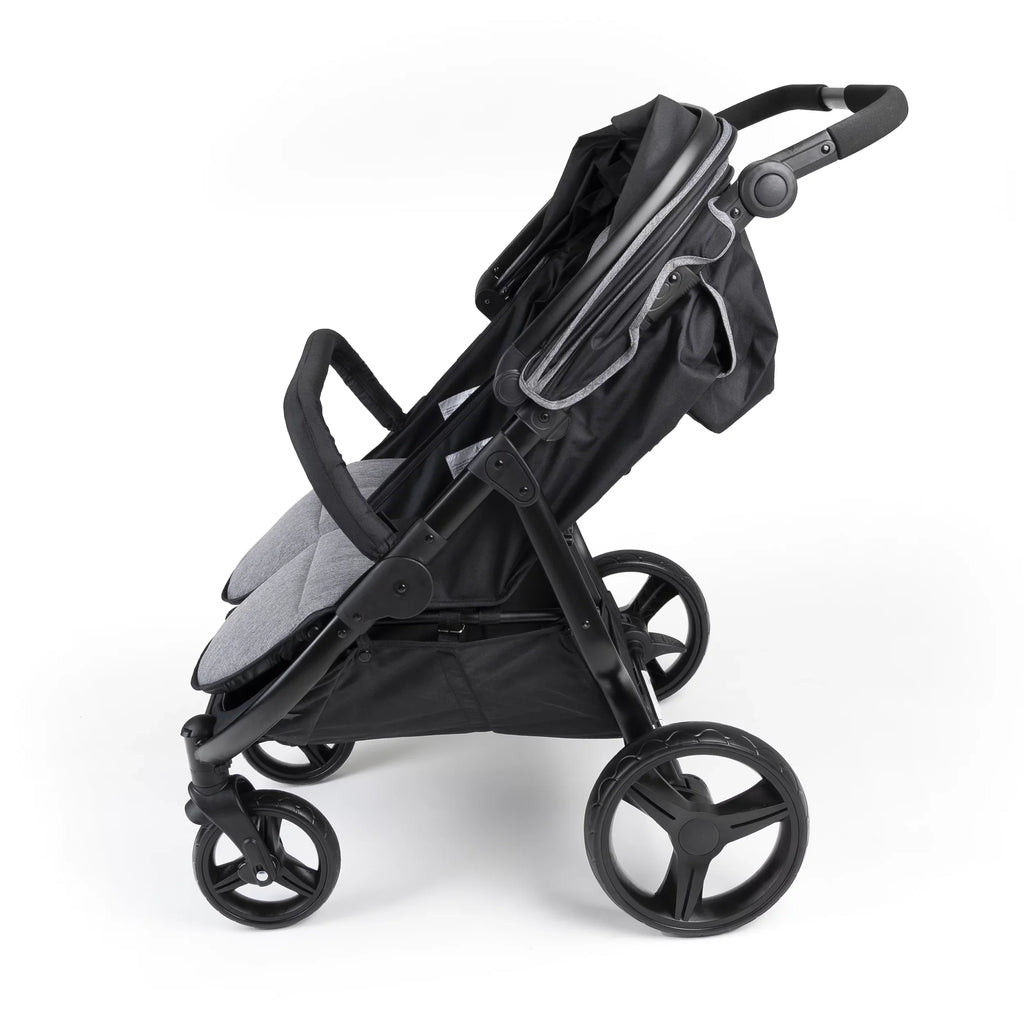 Gaggle Black/Gray Expandable Stroller Roadster Canopy, with Double