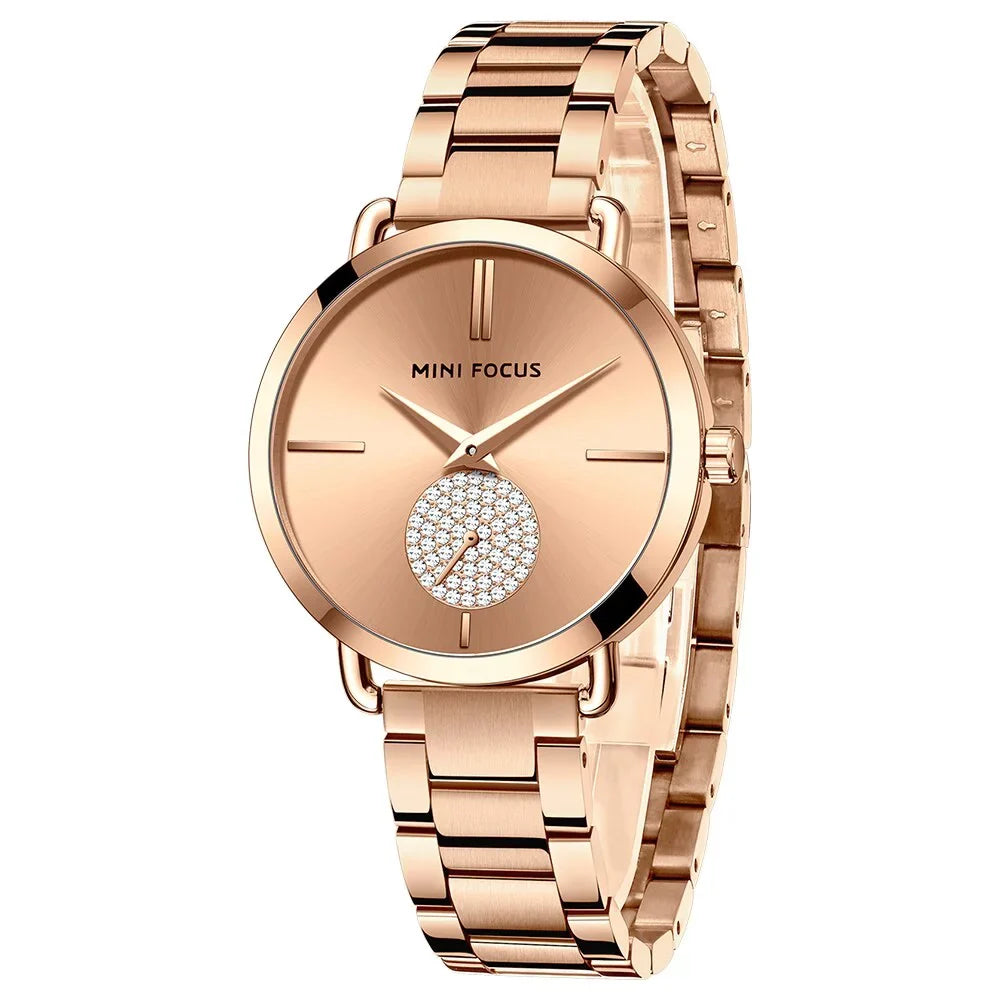 Steel For Feloj Girls Montre Brand Luxury Fashion Femme Stainless Relojes Top Ladies Watches Wristwatch Women's FOCUS MINI Mujer