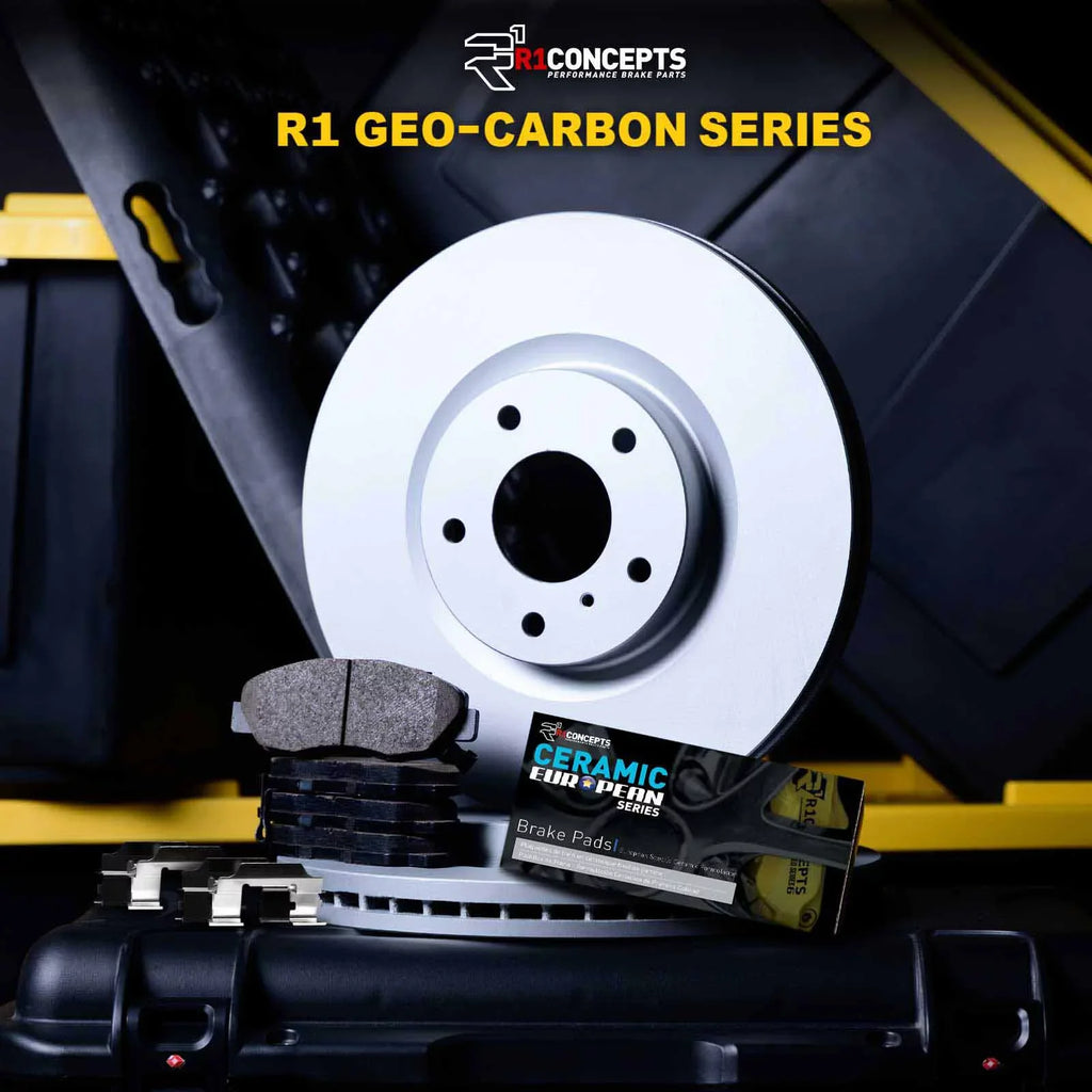 R1 59006 HONDA Rotors CIVIC Pads select: Coated 2017-2020 Euro Brake Carbon & Wdth1 Fits W/ SI R1 Ceramic Concepts