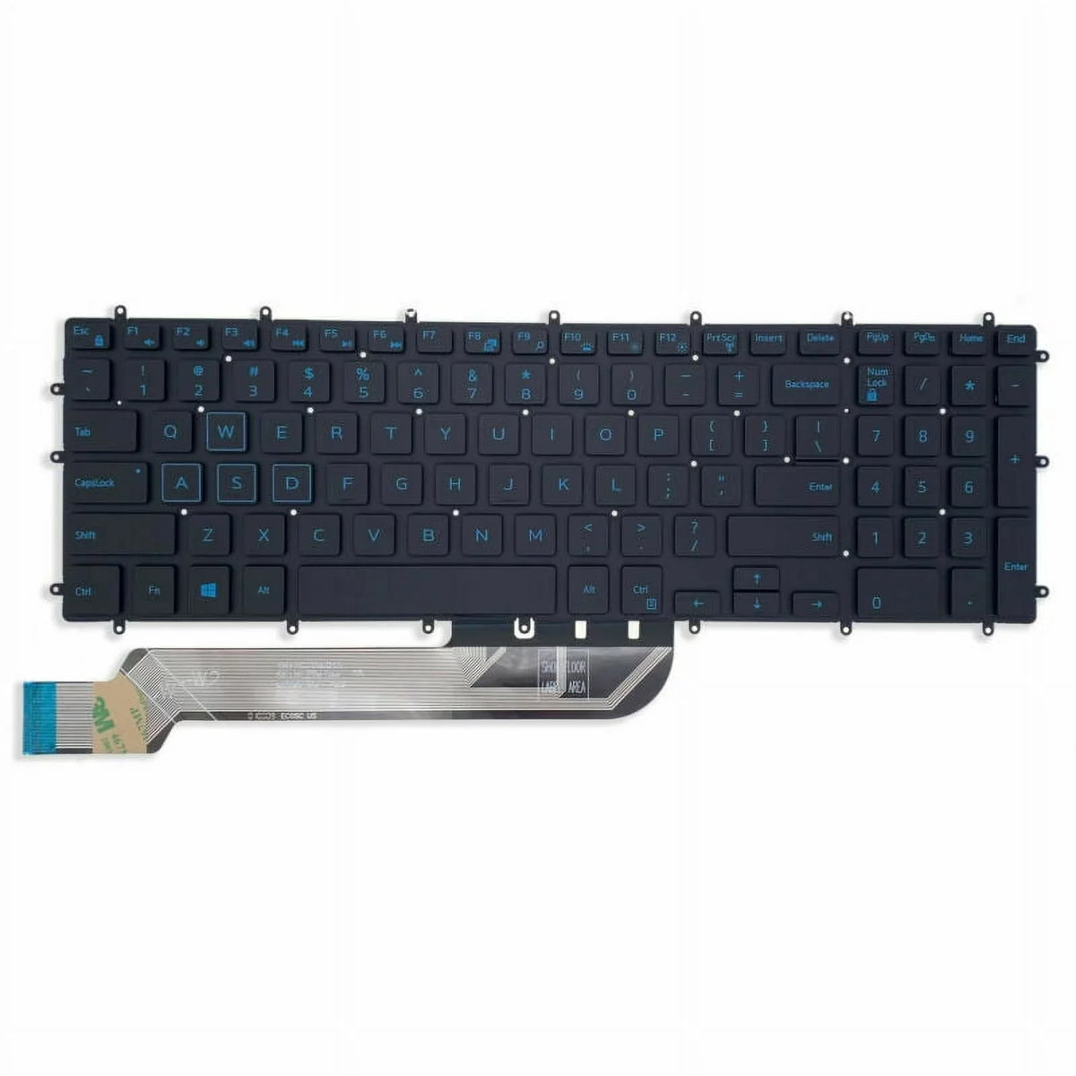 3779 For G3-3579 Gaming 15 Keyboard Characters Dell Backlit G5 15-5587 5587 Blue