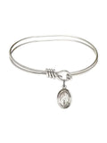 Hildegard in St. 5 von w/ Sterling inch Bangle Hook 3/4 Eye Oval Bingen Bracelet Silver