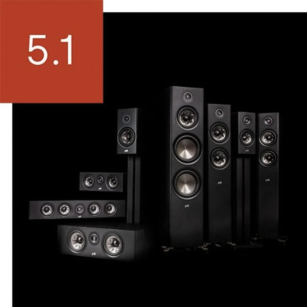 Speaker, W Black Polk RMS, R300 200 Reserve 2-way
