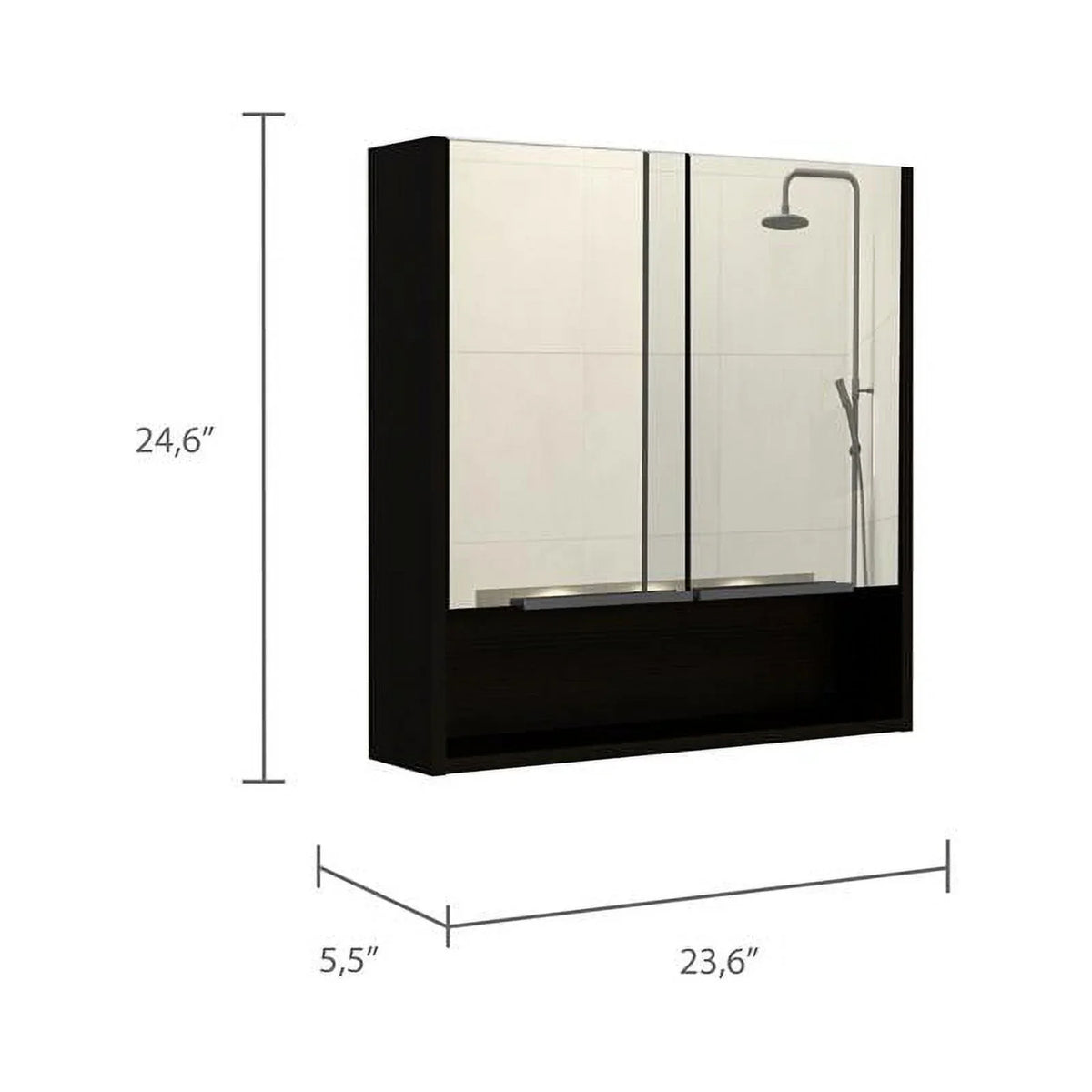 Medicine One 63" Square Cabinet with Set 2-Piece Door & Cabinet Home Linen