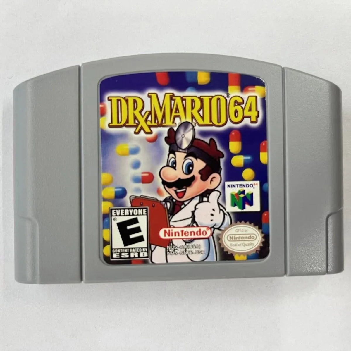 Mario Console - Video Game Nintendo Cassette version Dr. Card U.S.A. for 64 N64