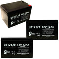 UB12120 6 Battery - 3x F1 Adapters Acid F2 12Ah, Battery Terminal, Includes - - AGM, Lead GTI Sealed to SeaScooter (12V, 12000mAh, Replacement Terminal SEA-DOO Universal F1 SLA) Pack