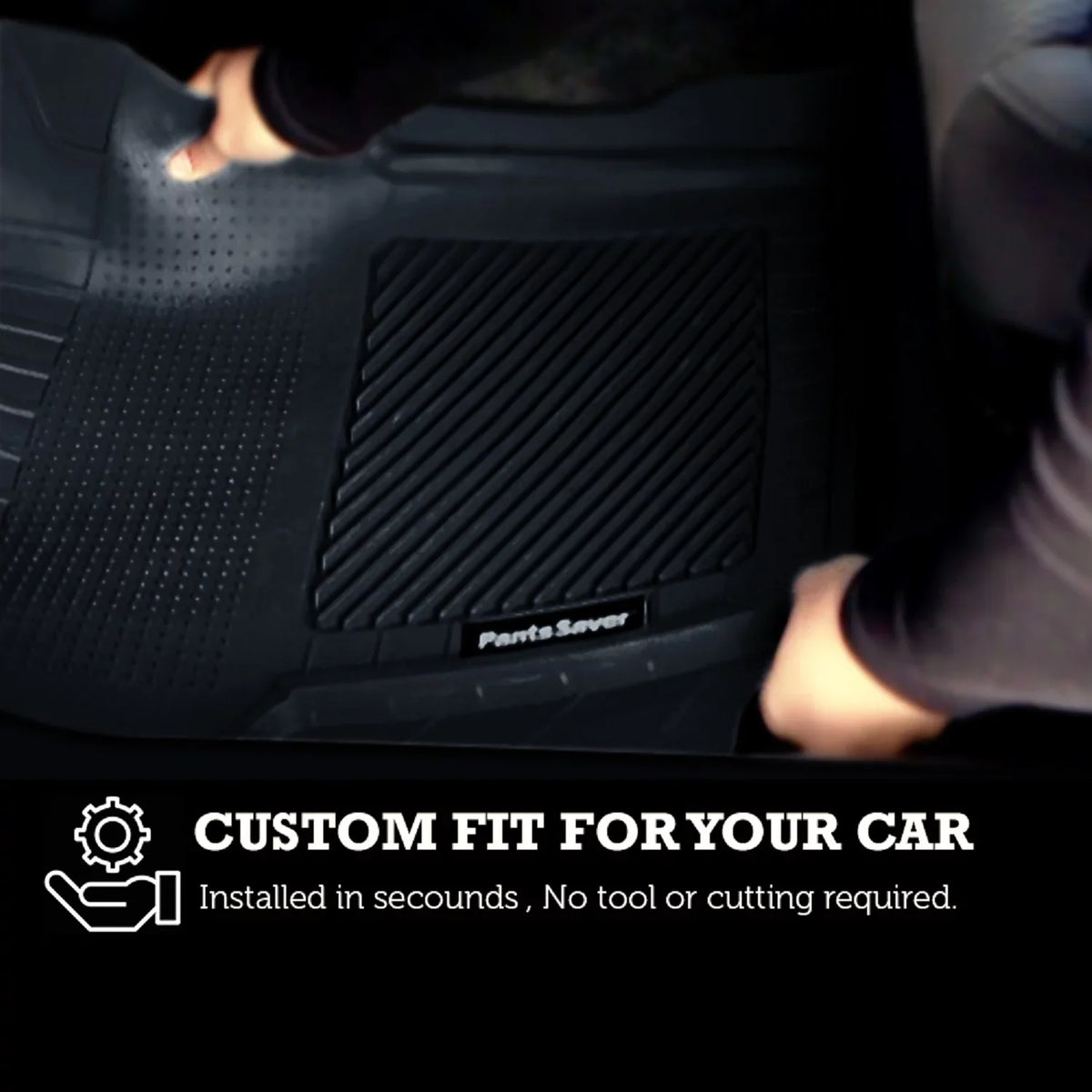 Set PantsSaver All Genesis Weather for Piece Fit Floor Custom Mats (Beige) -4 2022-2023 GV80 Protection