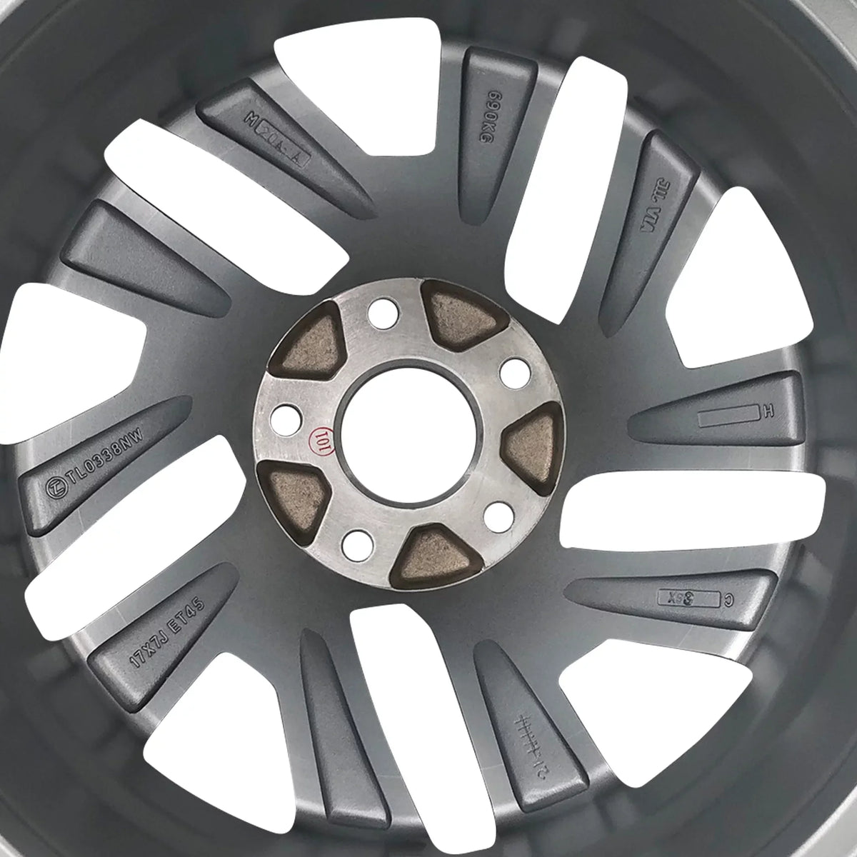 Velospinner 17" Replacement Rim Single 2016 Twisted Silver Automotive 64069A for Brand Alloy 7" Quality New Honda OEM spoke CR-V 2015, x Wheel