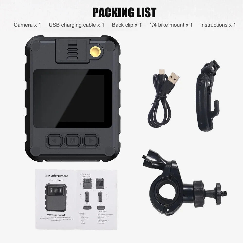 Night Body Connectivity Camera Vision and Camcorder 1080P JahyShow Audio Video WiFi - Mini DVR with