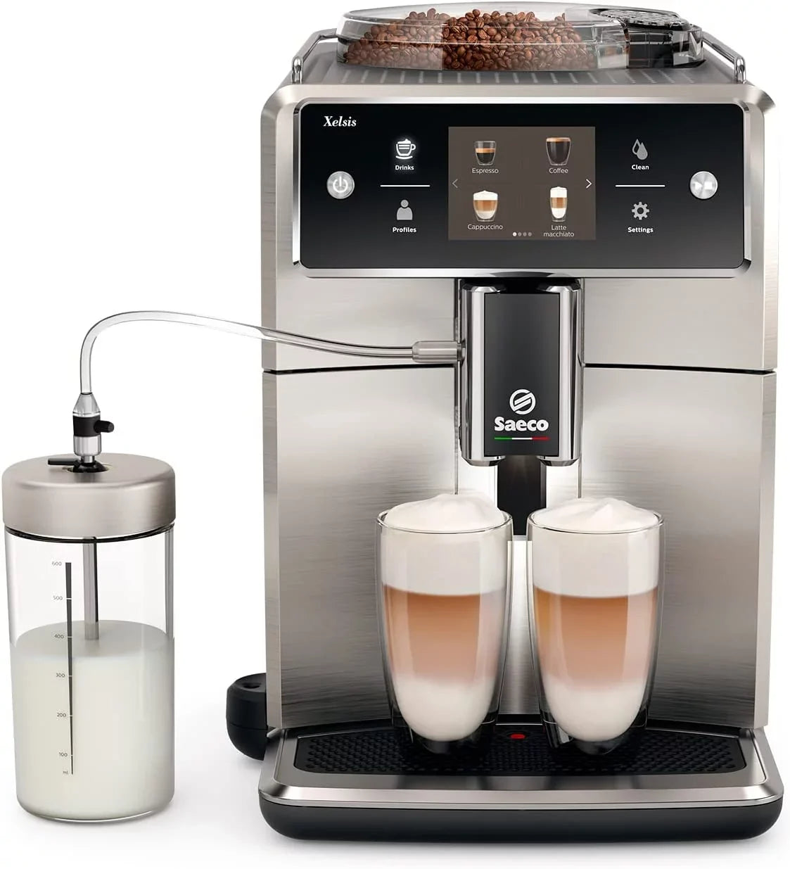 Espresso Machine, Saeco Super Steel (SM7685/04) Stainless Automatic Xelsis
