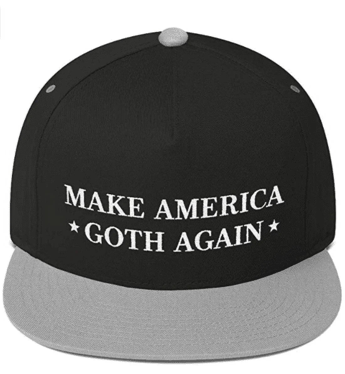 Hat Goth America Bill), (Flat Again Make Black/Grey Hat