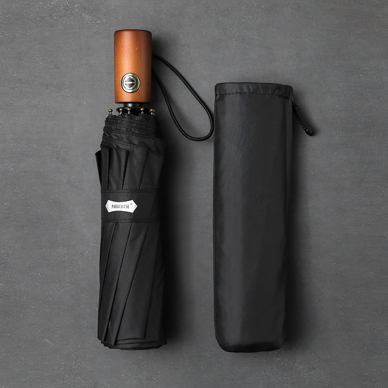 Anti Business UV Golf UPF50+ Handle 10 Windproof Ribs Sun Umbrellas Umbrella Wood Umbrella Men Clear Parasol