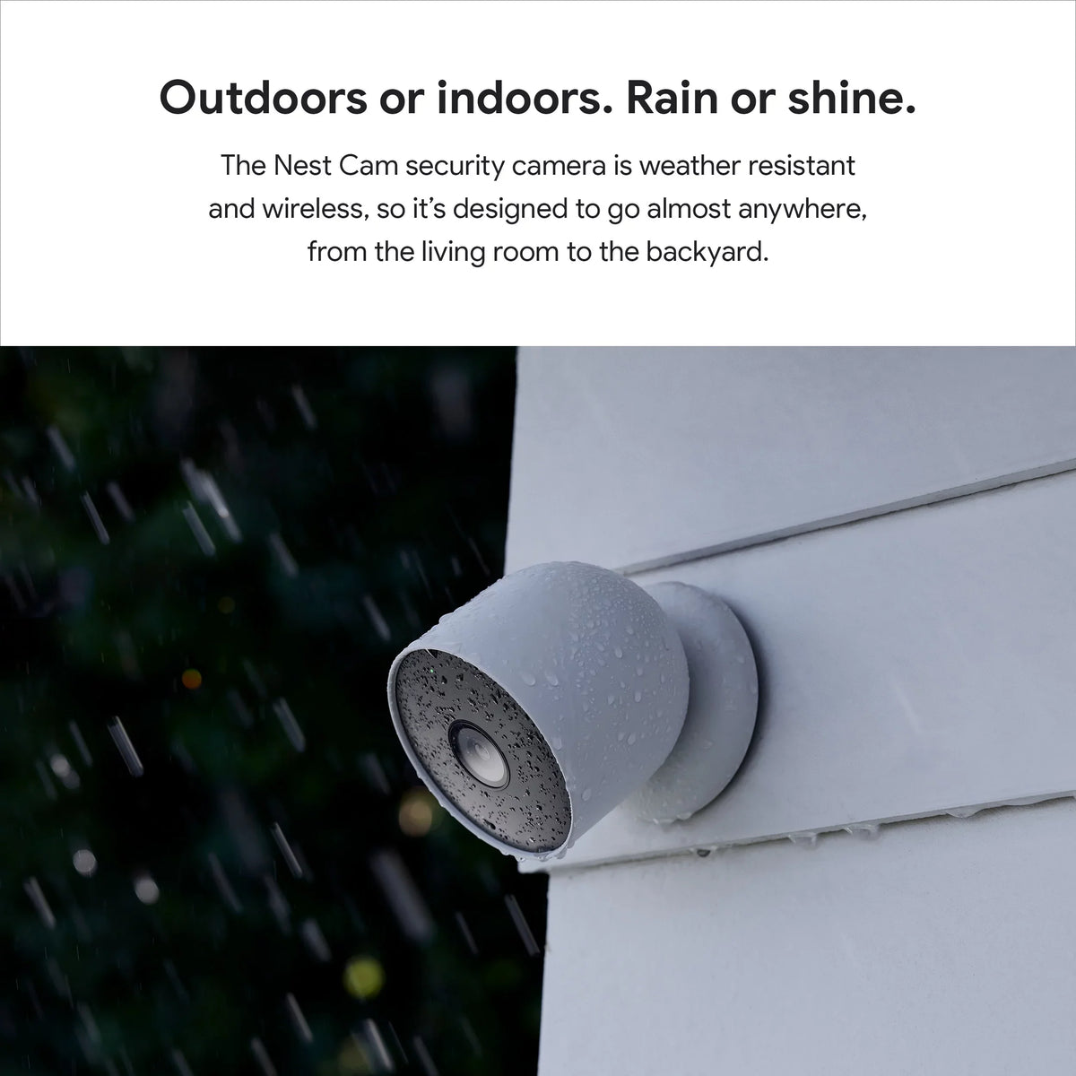 indoor, (outdoor Nest or White Camera 1pk battery)