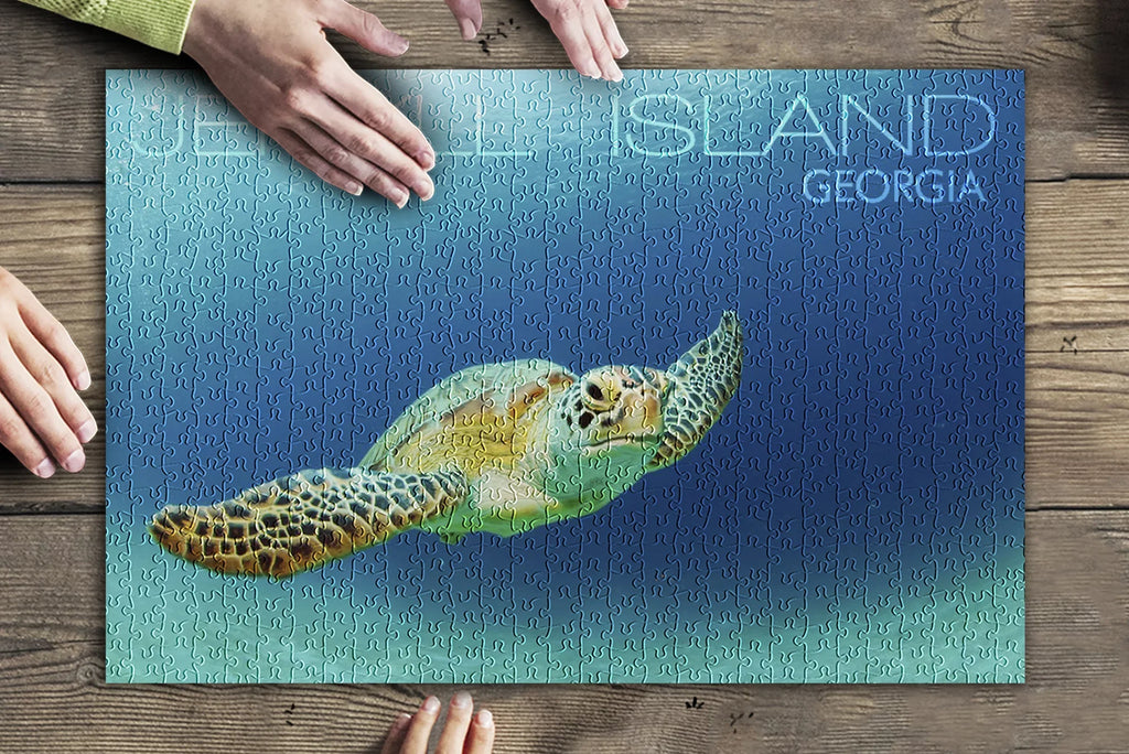 Adults Island, Made inches, in for Piece Jekyll Family, 500 Jigsaw Sea (19x27 Georgia, Premium and Puzzle Turtle USA)